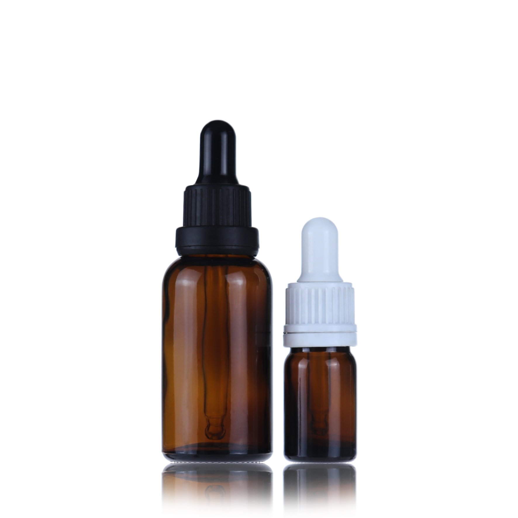 Essential oil packaging 5ml 10ml 15ml 20ml 30ml 50ml 100ml clear green blue amber glass dropper bottle with childproof cap