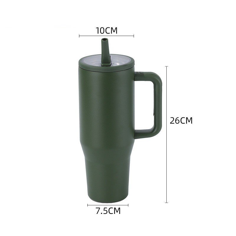Hot Selling BPA free Gym Stainless Steel Magnetic Lid Original Leakproof Straw Tumbler 40OZ Handle Cup Water Bottle