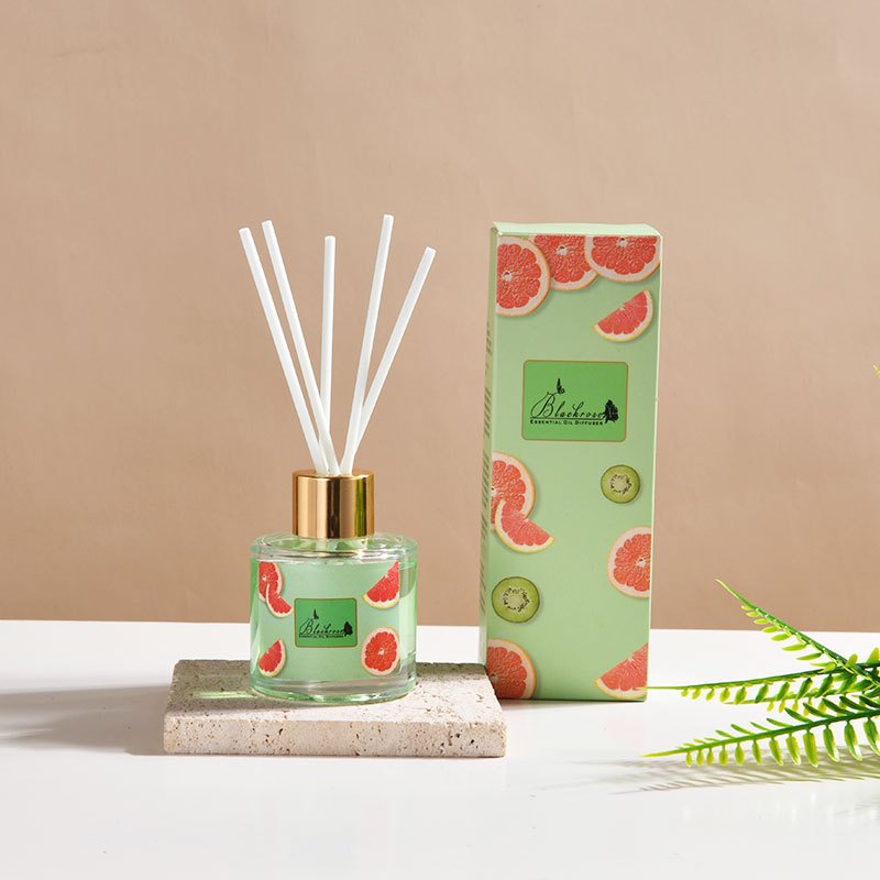 Home Fragrance 50ML Fashion Glass Bottle Fruity Scent Perfume Essential Oil Diffuser Scent Reed Diffuser