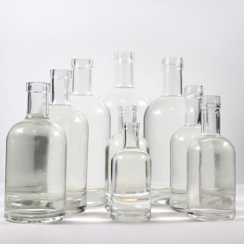 Glass Bottle Manufacturer Custom Empty Crystal Glass Wine Bottles 500ml 750 Ml