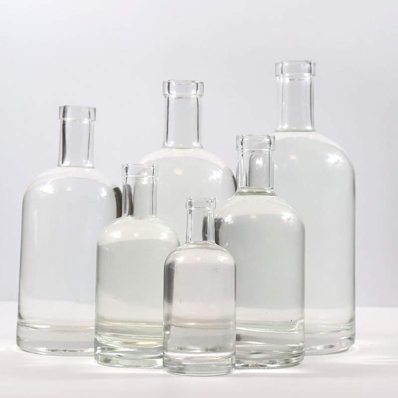 Glass Bottle Manufacturer Custom Empty Crystal Glass Wine Bottles 500ml 750 Ml