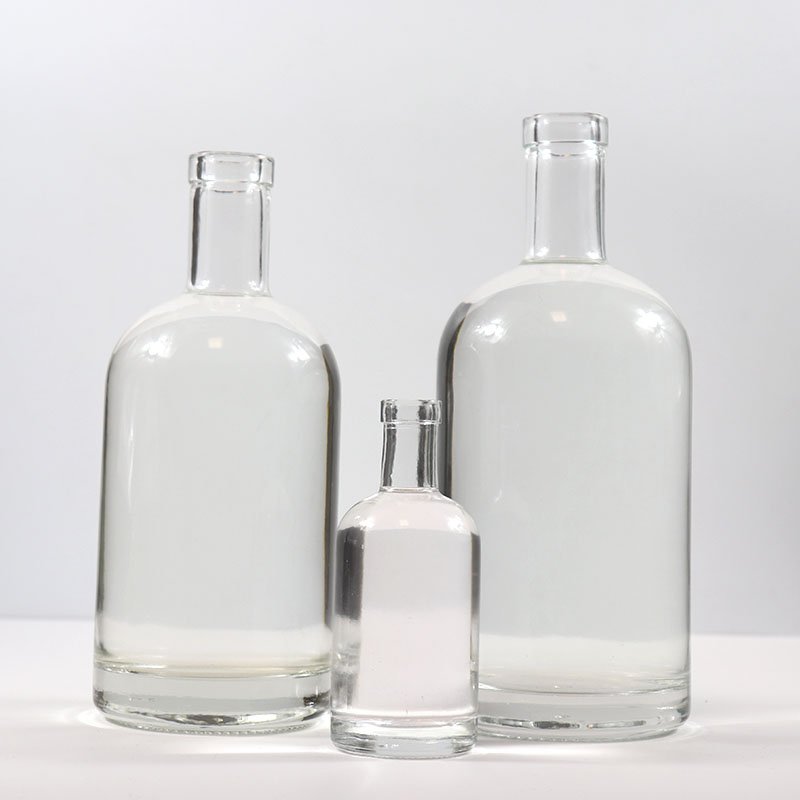 Glass Bottle Manufacturer Custom Empty Crystal Glass Wine Bottles 500ml 750 Ml