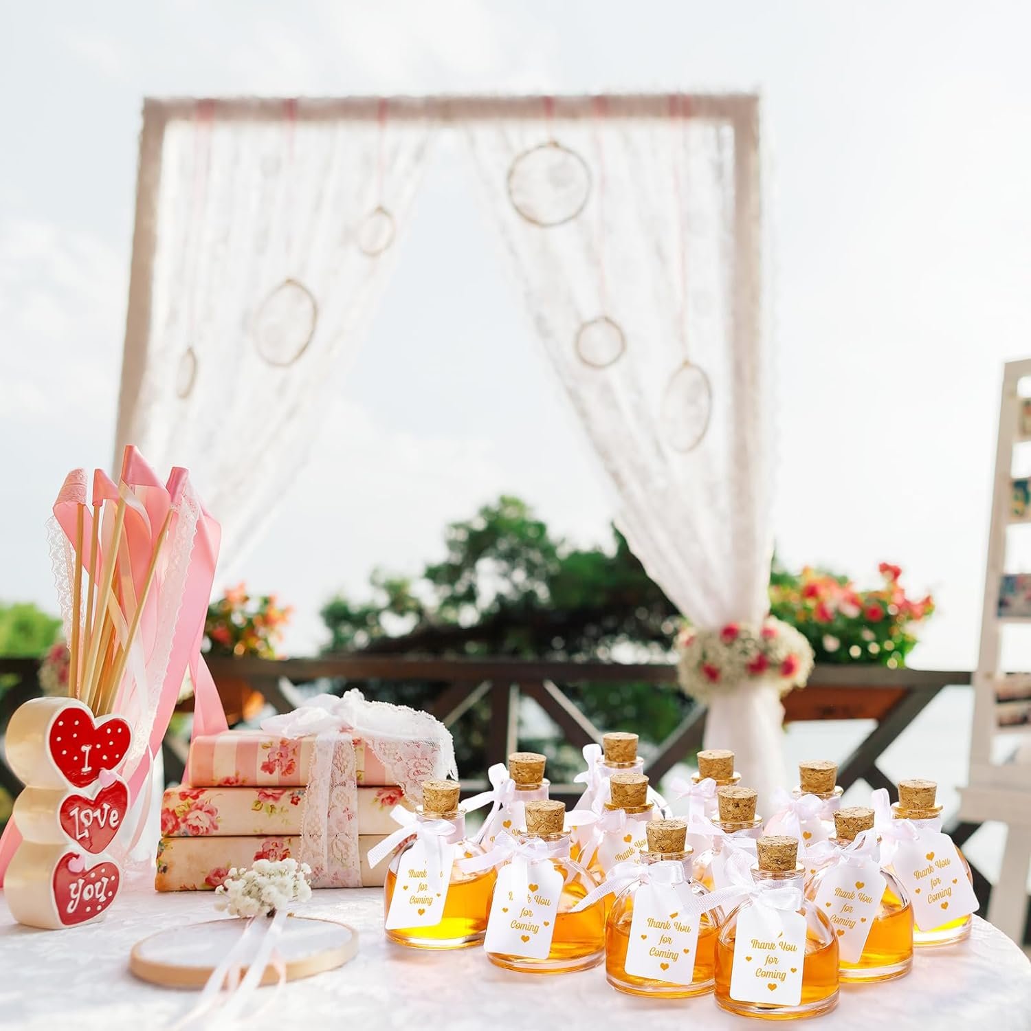 Wine Juice Alcohol Wedding Party Favors 1.7 oz Small Mini Glass Liquor Bottles with Corks