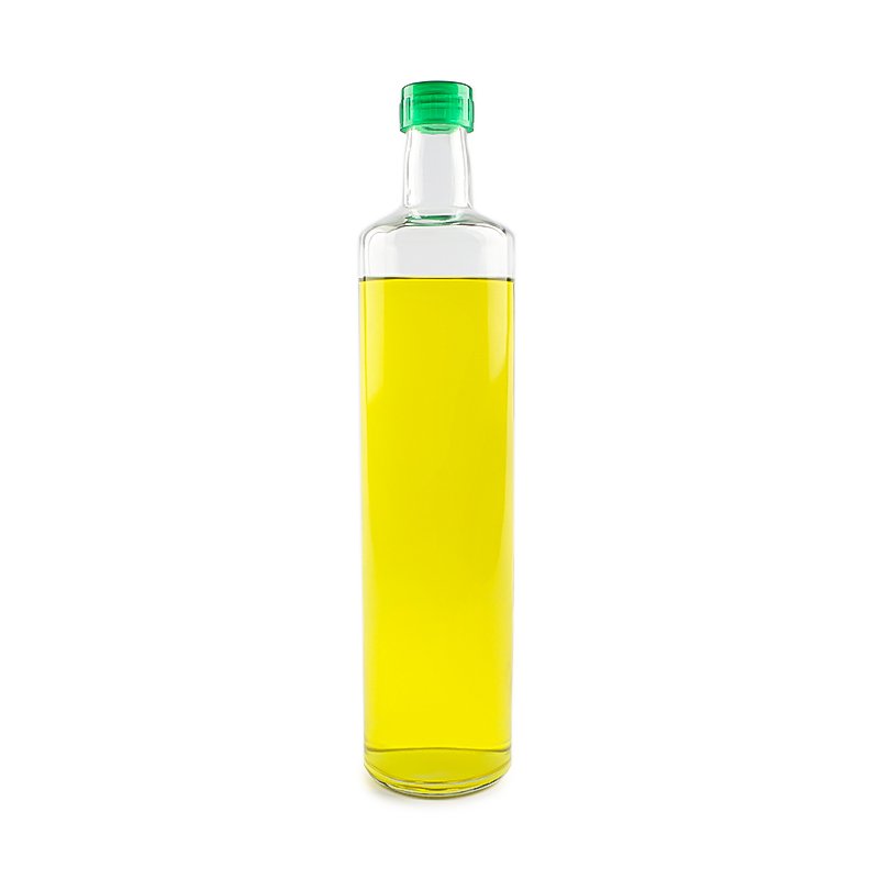 empty clear round 750ml 500ml 250ml 100ml dorica olive oil juice honey glass bottle with cap