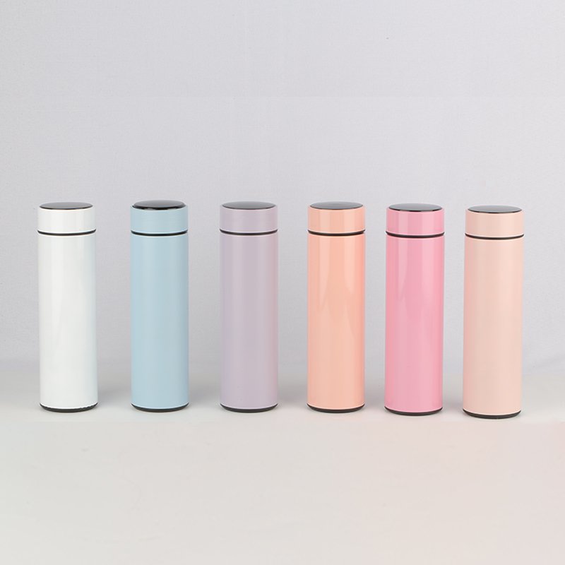 Ailingalaxy 500ml led digital display thermos water bottle led smart digital temperature display water bottle