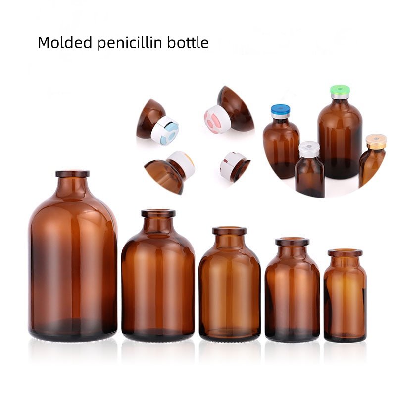 Pharmaceutical Mold Amber Glass Bottle Vials 100ml 50ml 30ml 20ml 10ml injection glass bottle clear glass vials for vaccine