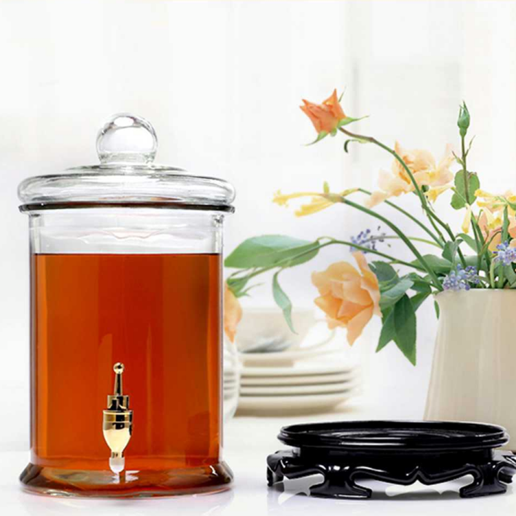 1 gallon3 gallon 5 Gallon 6.5 Gallon Glass Carboy and carboy Jar beer wine kitchen acacia glass jars barrel shape glass bottle