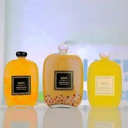 High Quality 100ml 125ml 250ml 350ml glass bottles for liquor Juice Wine coffee kumbocha bottles with cap