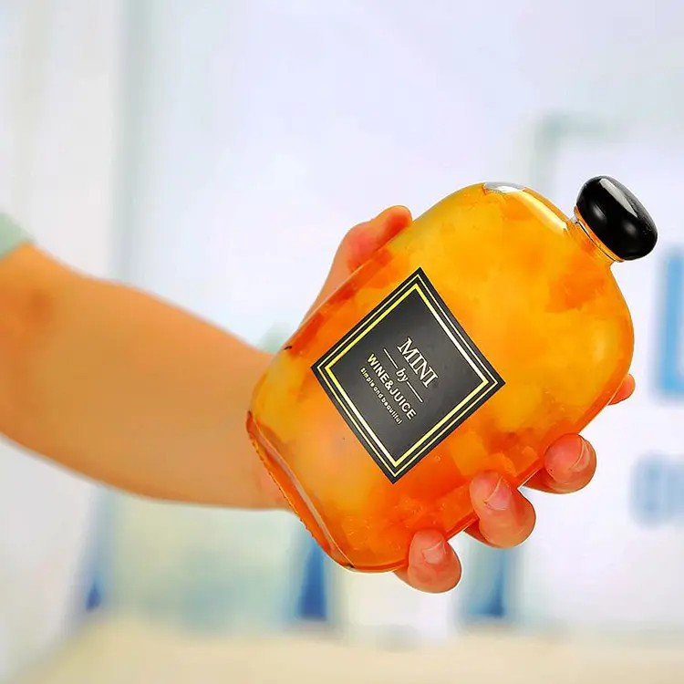 High Quality 100ml 125ml 250ml 350ml glass bottles for liquor Juice Wine coffee kumbocha bottles with cap