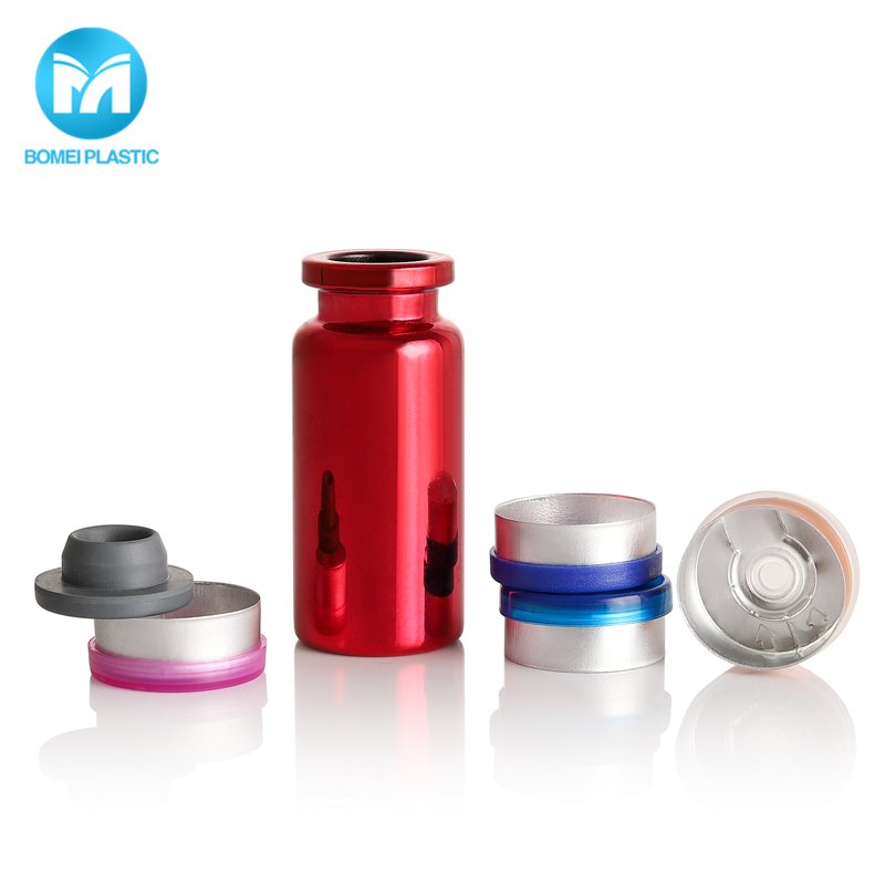 Hot Sale Red Pharmaceutical Glass Bottles 10ml Vial With Cap For Liquid Medicine