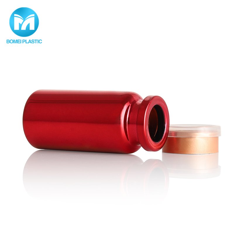 Hot Sale Red Pharmaceutical Glass Bottles 10ml Vial With Cap For Liquid Medicine