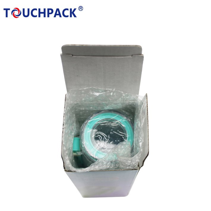 420ml Wide Mouth Semi-clear Glass Water Bottle Custom
