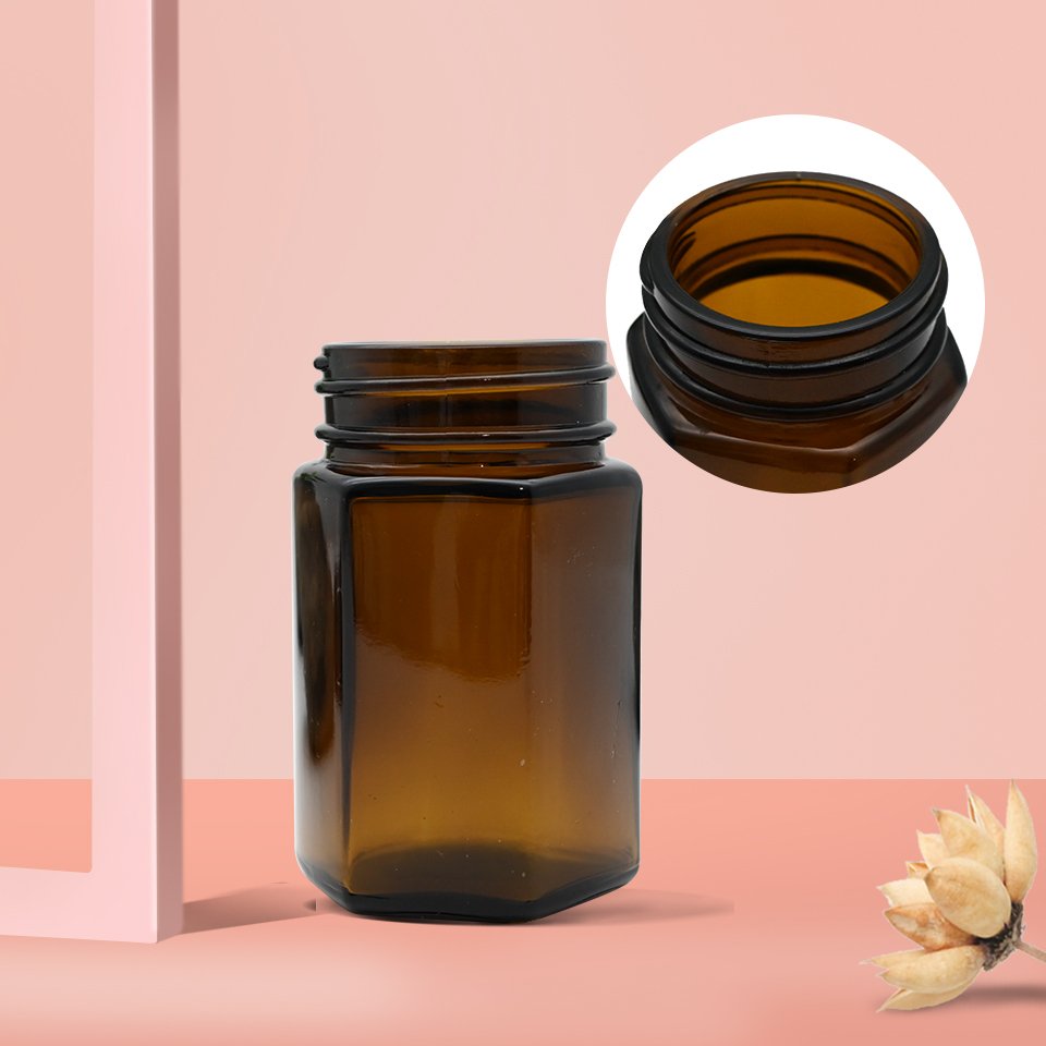 Wholesale custom 120ml glass bottles canning Jar bottles