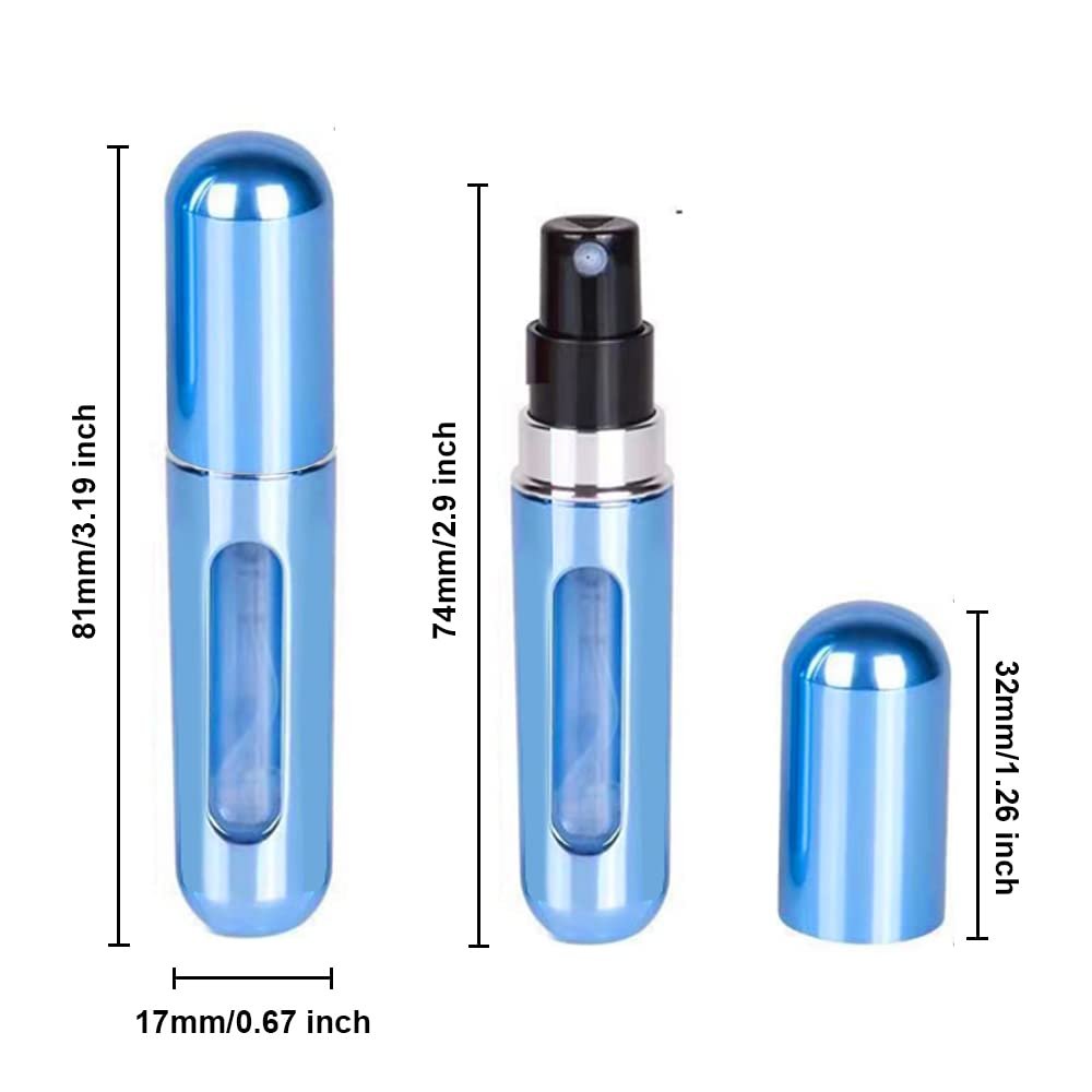 Luxury Travel Size Empty Portable Pocket Perfume Refillable Atomizer Glass Bottle For Mini Spray