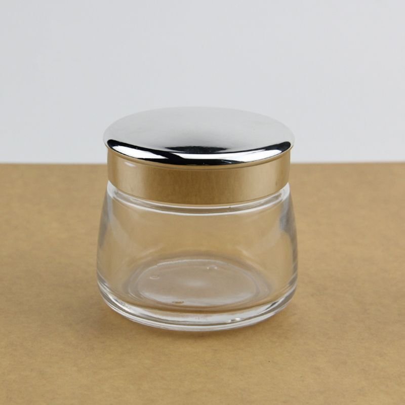 Factory spot supply 120g transparent Glass jar for facial mask cream bottle moisturizing cream skin care product packaging