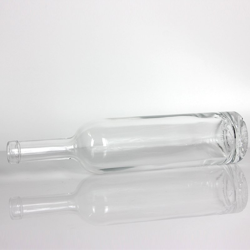 luxury empty glass bottles for liquor wine gin whisky vodka tequila 700ml 750ml spirits bottles with cork lid
