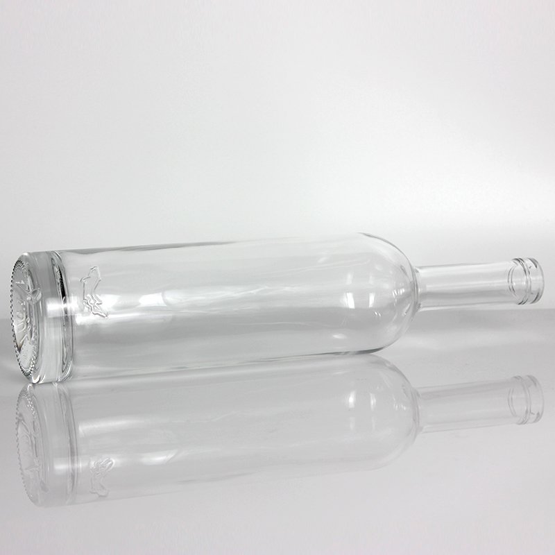 luxury empty glass bottles for liquor wine gin whisky vodka tequila 700ml 750ml spirits bottles with cork lid