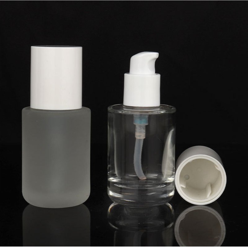 Bottles Clear Serum Glass Dropper Bottle Factory Custom Essence Oil 30ml Dropper Bottle Cosmetic Boston Round Glass Custom Made