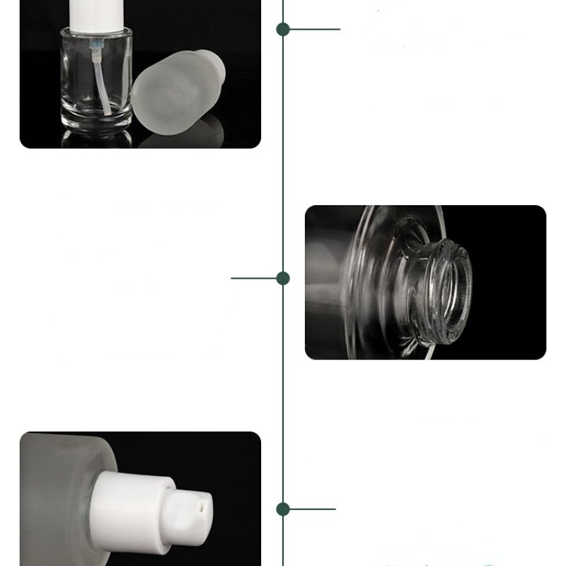 Bottles Clear Serum Glass Dropper Bottle Factory Custom Essence Oil 30ml Dropper Bottle Cosmetic Boston Round Glass Custom Made