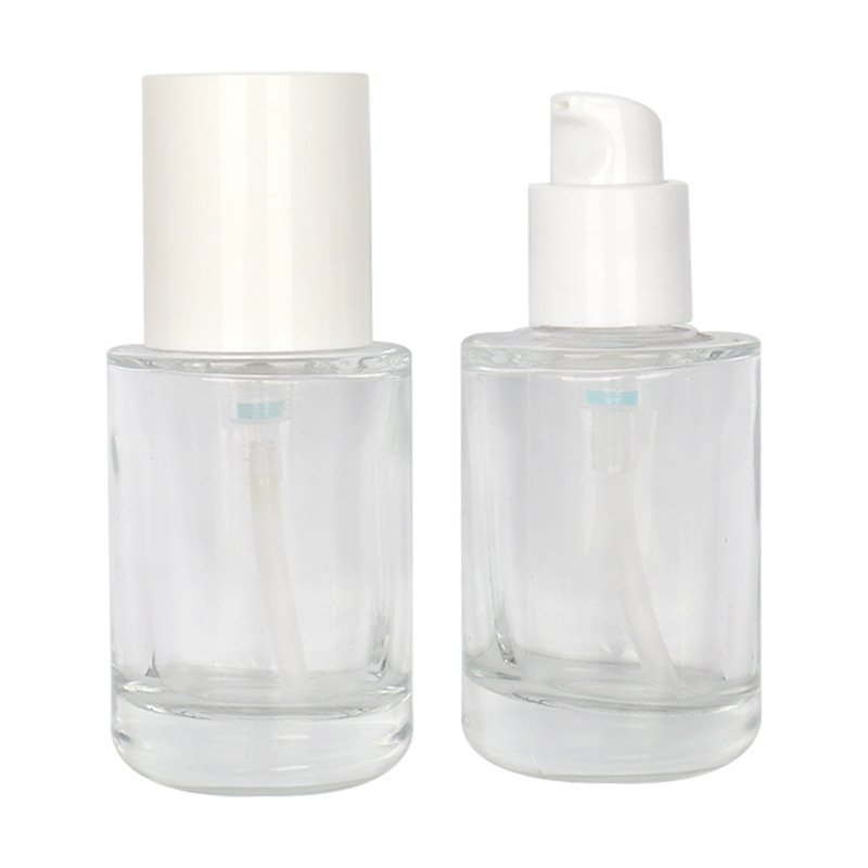 Bottles Clear Serum Glass Dropper Bottle Factory Custom Essence Oil 30ml Dropper Bottle Cosmetic Boston Round Glass Custom Made