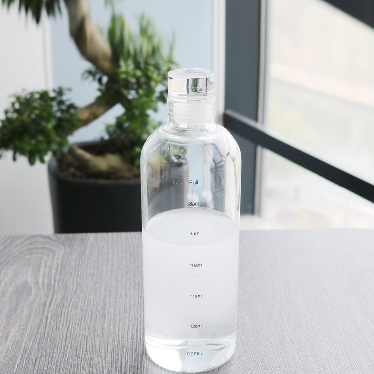 JM 500ml 750ml Food Grade High-capacity Hot Sale Eco Friendly Clear Borosilicate Glass Water Drink Bottle With Leak Proof Lid