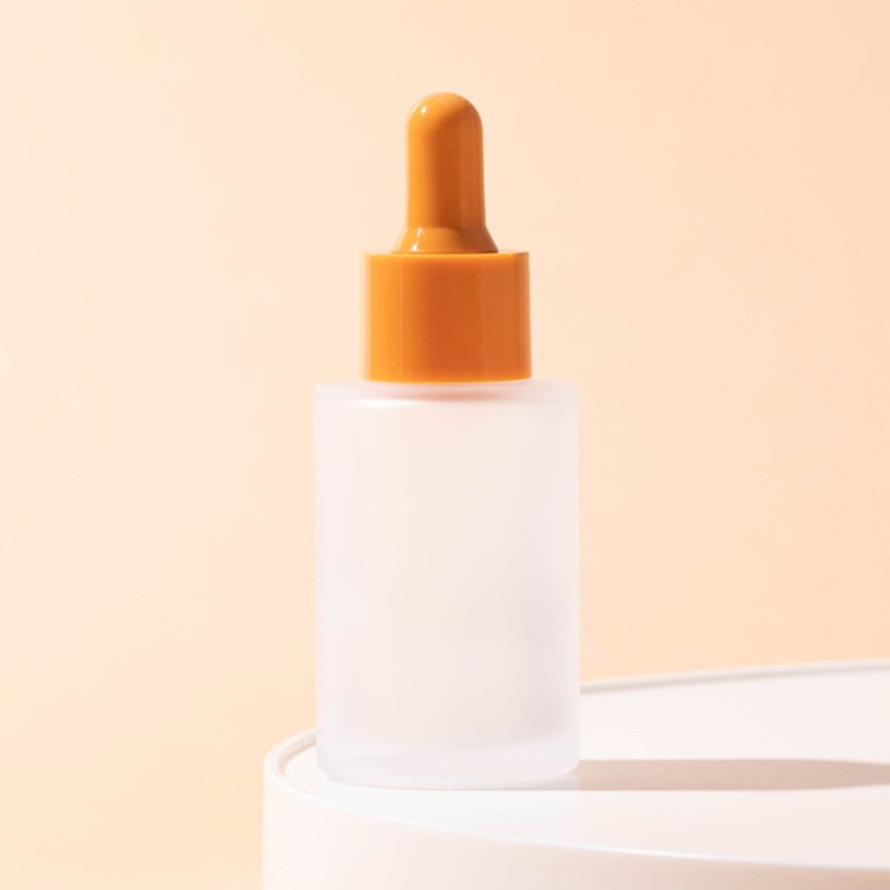 30ml Cosmetic Essence Bottle Color Frosted Glass Essential Oil Dropper Bottle in Stock