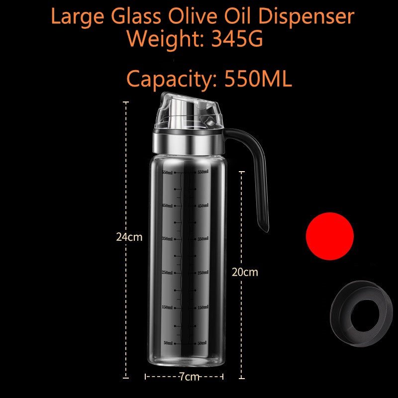 High Quality Multifunctional Professional Kitchen Tools Kitchen Oil Glass Bottle Dispenser