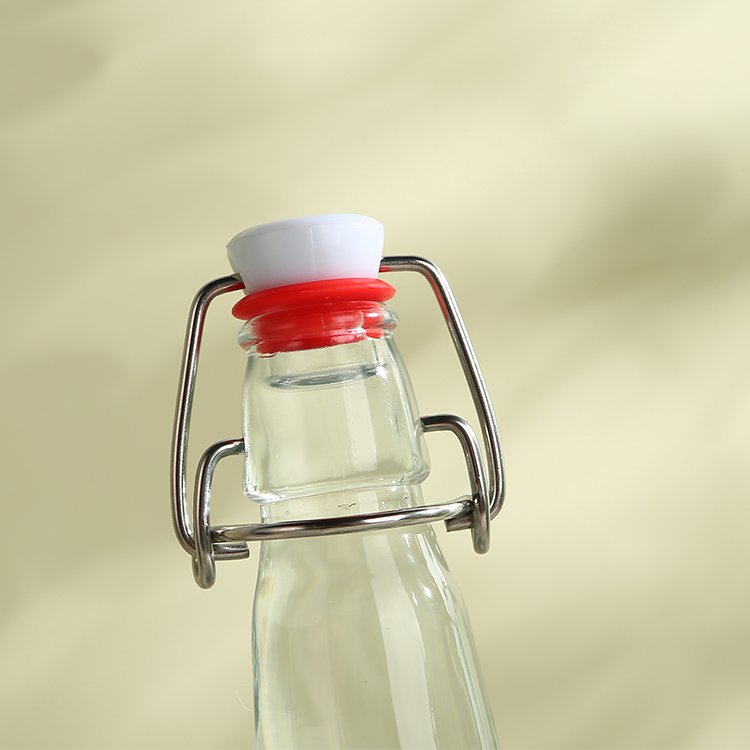 Home brewing airtight personalized drinking 375ml 8 oz 16 oz 32oz 500ml 1 liter swing top glass bottles with flip top