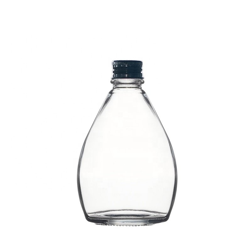 Berlin Packaging Water Drop Shape Juice Milk Beverage Bottle Cheap 350ml 500ml Flask Shaped Liqupor Wine Glass Bottle