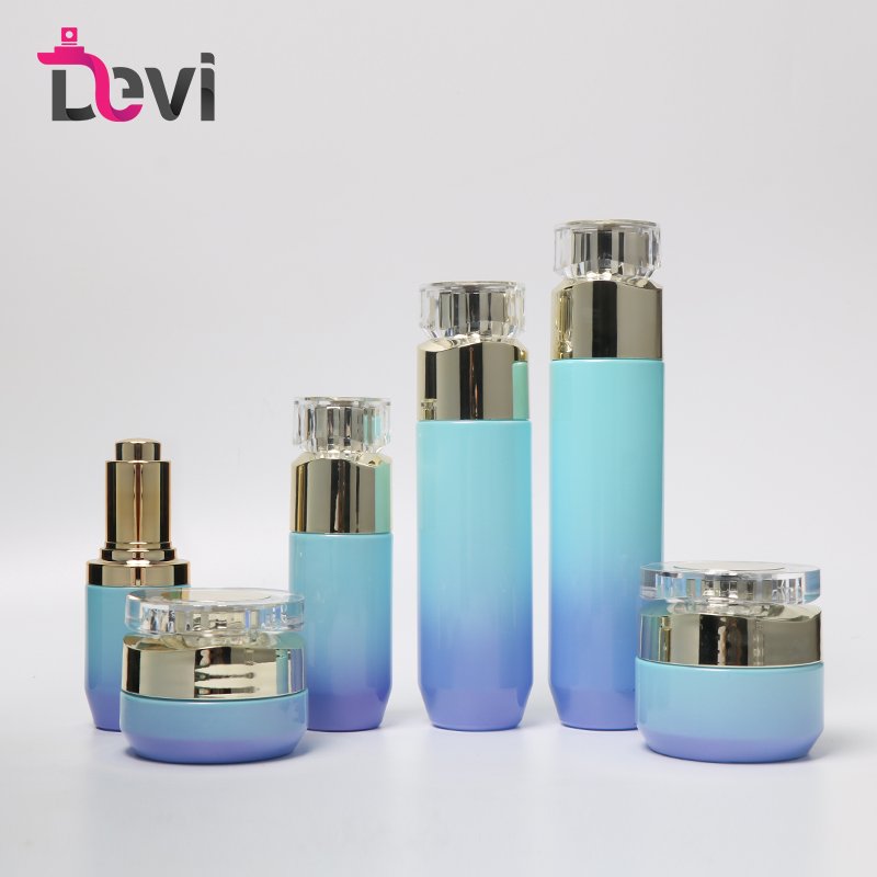 Wholesale Devi Luxury Skincare Packaging Cosmetic Pump Glass Bottle Cosmetic Cream Bottle