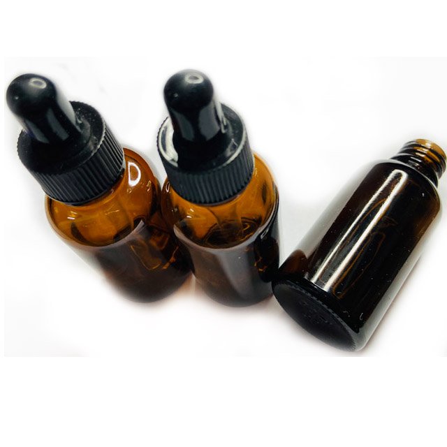 30ml Amber Glass Bottle with Glass Pipette Droppers Bottles Refillable for Essential Oil Box