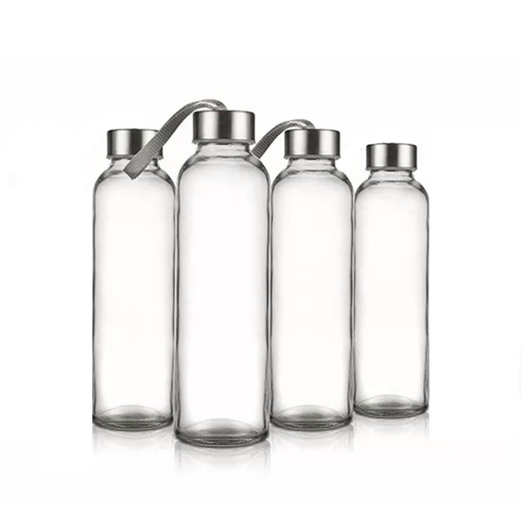Factory Produced 17 oz 500ml Reusable Custom Water Espresso Coffee Bubble Tea Glass Cups with Lids