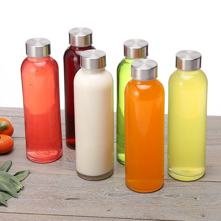 Factory Produced 17 oz 500ml Reusable Custom Water Espresso Coffee Bubble Tea Glass Cups with Lids