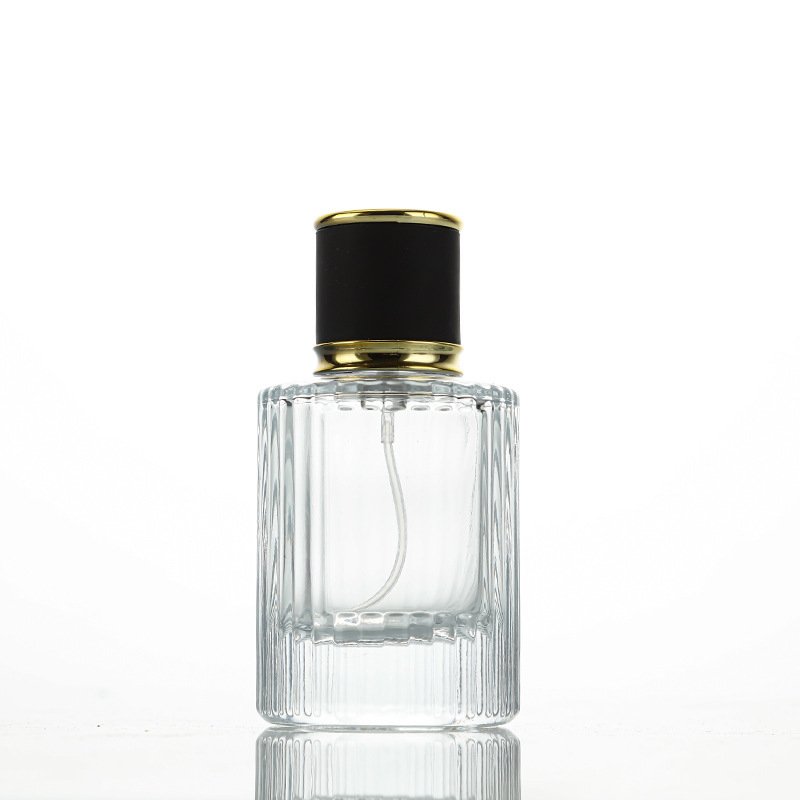 Luxury Perfume Glass Bottle round perfume bottle 50ml With packing Box