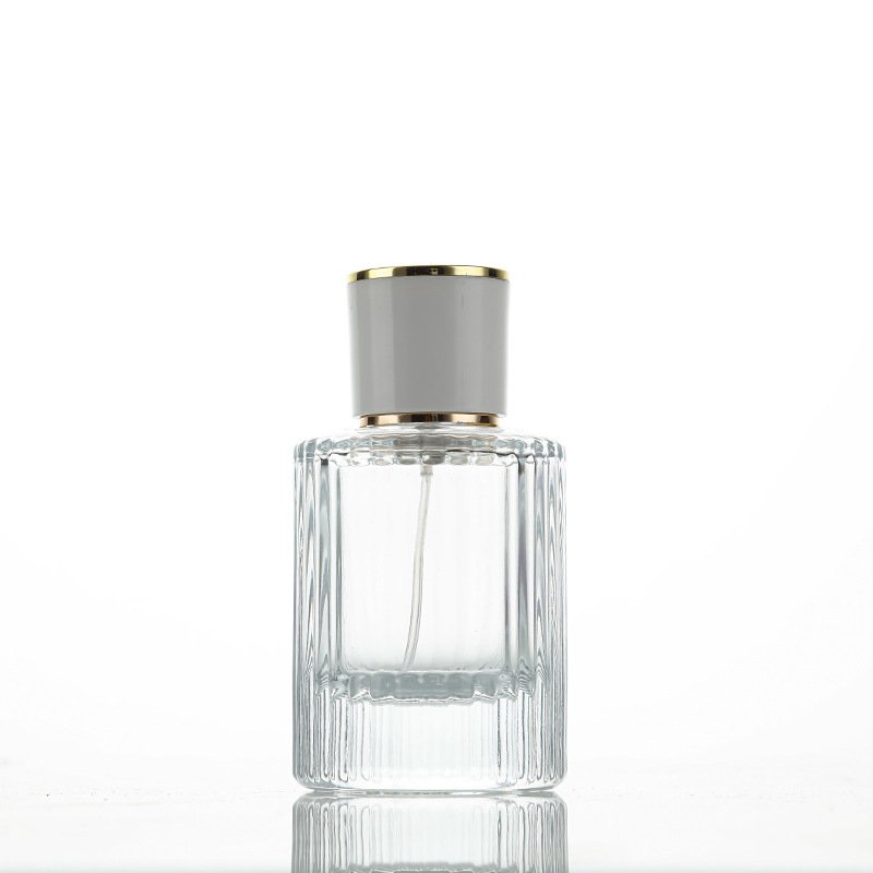 Luxury Perfume Glass Bottle round perfume bottle 50ml With packing Box
