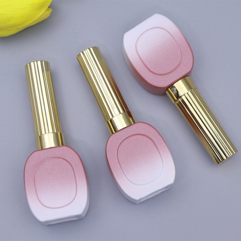 High Quality Unique Fancy Matte Gradient Pink 15ml Bottle Empty Nail Polish UV Gel Glass Bottle