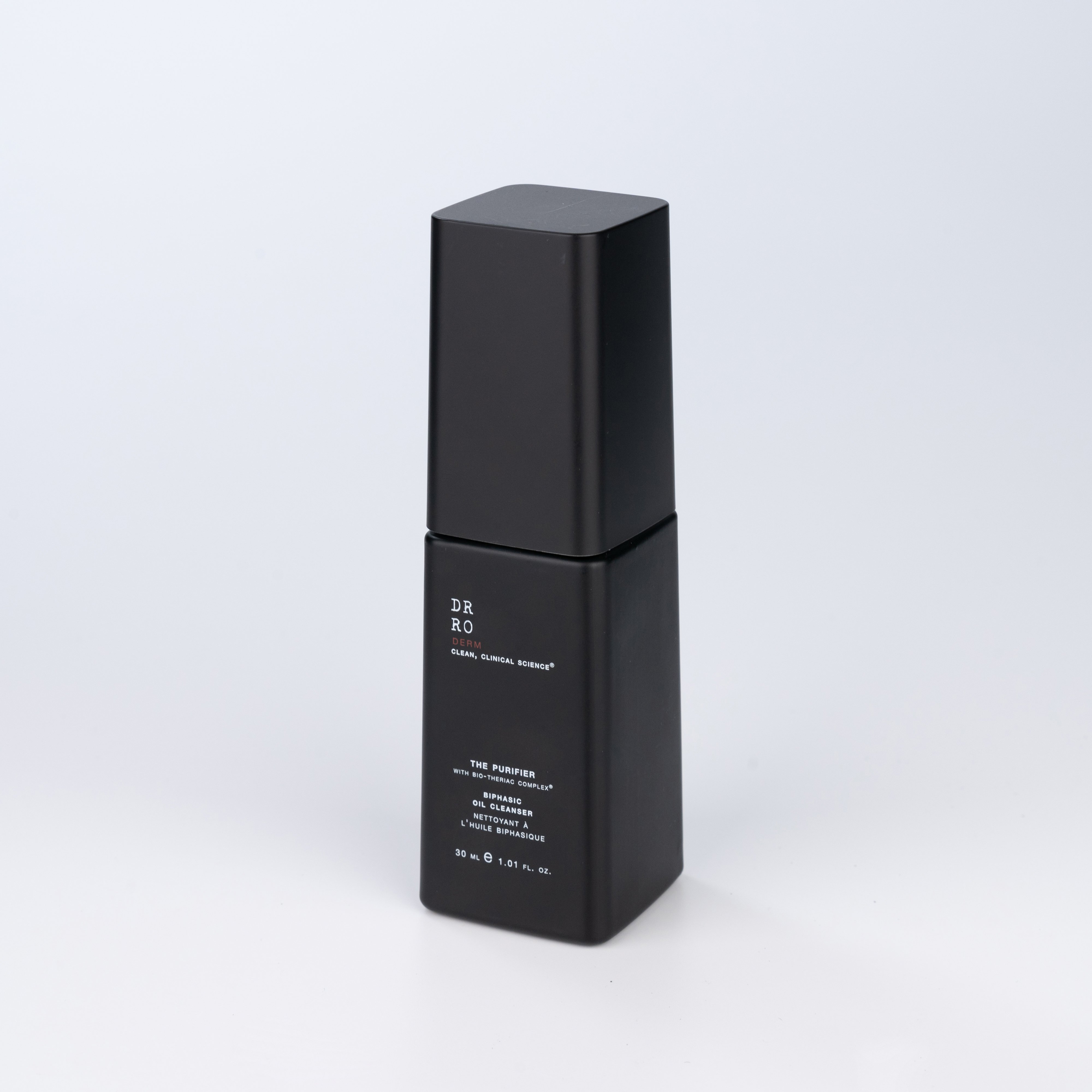 2024 Hot Selling Frosted Black Square Shape Luxury Cosmetic Container Set with Glass Bottles and Jars for Cream Wholesale