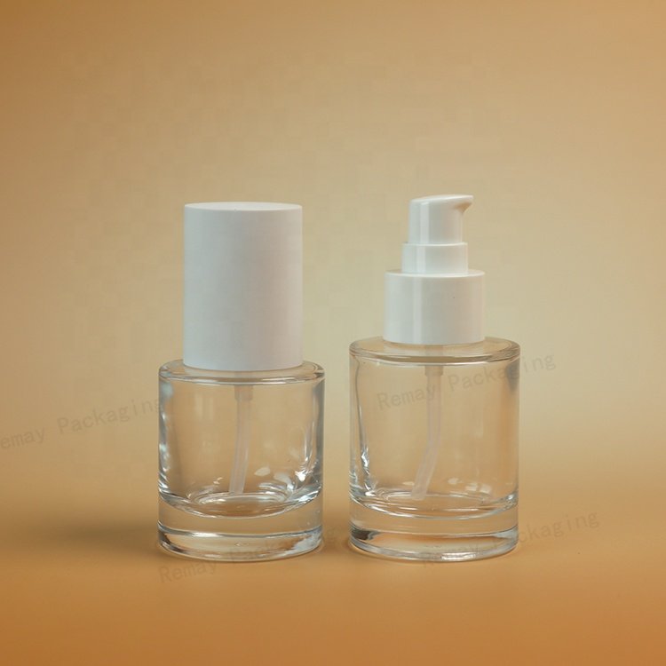 Thick dropper packaging set bottle glass 30ml 40ml 50ml 100ml 120ml 150ml pump serum bottles glass spray glass bottles