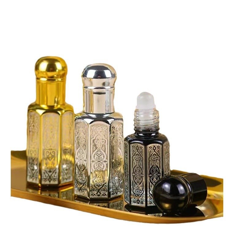 3ml 6ml 12ml Free shipping Cosmetic Packaging Body Hair Oil Bottles Roll On Perfume Glass Bottle In Dubai