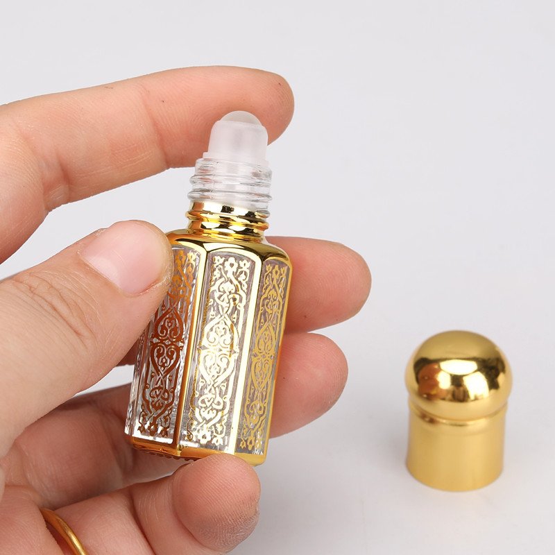 3ml 6ml 12ml Free shipping Cosmetic Packaging Body Hair Oil Bottles Roll On Perfume Glass Bottle In Dubai