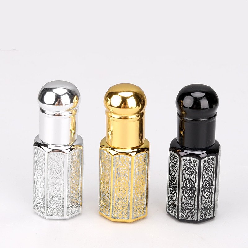 3ml 6ml 12ml Free shipping Cosmetic Packaging Body Hair Oil Bottles Roll On Perfume Glass Bottle In Dubai