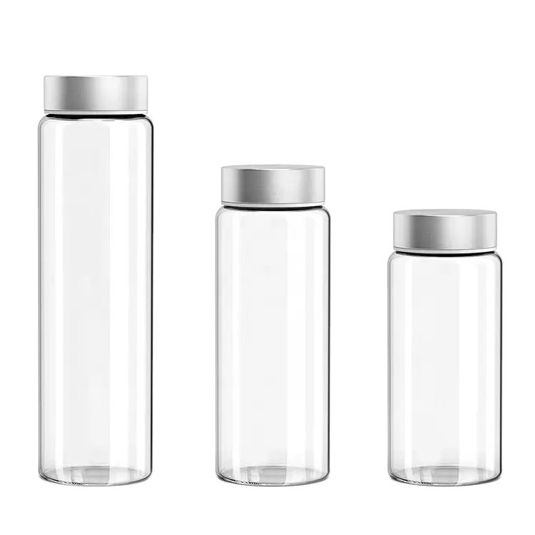 32 Oz Clear Glass Water Bottle Eco Friendly Borosilicate Glass Water Bottle Bpa Free