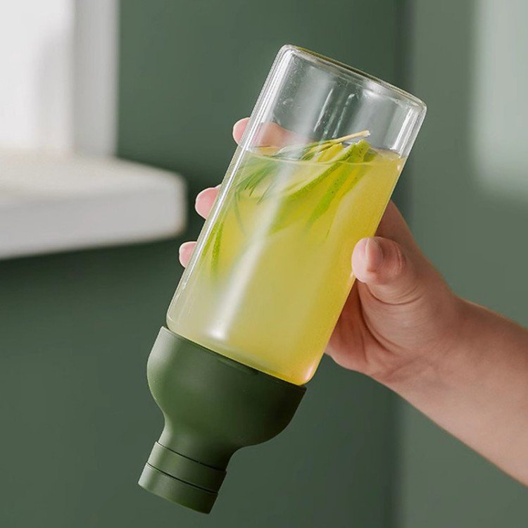 New internet celebrity cold extraction bottle, cold drink juice cup, coffee accompanying glass cup,portable water cup