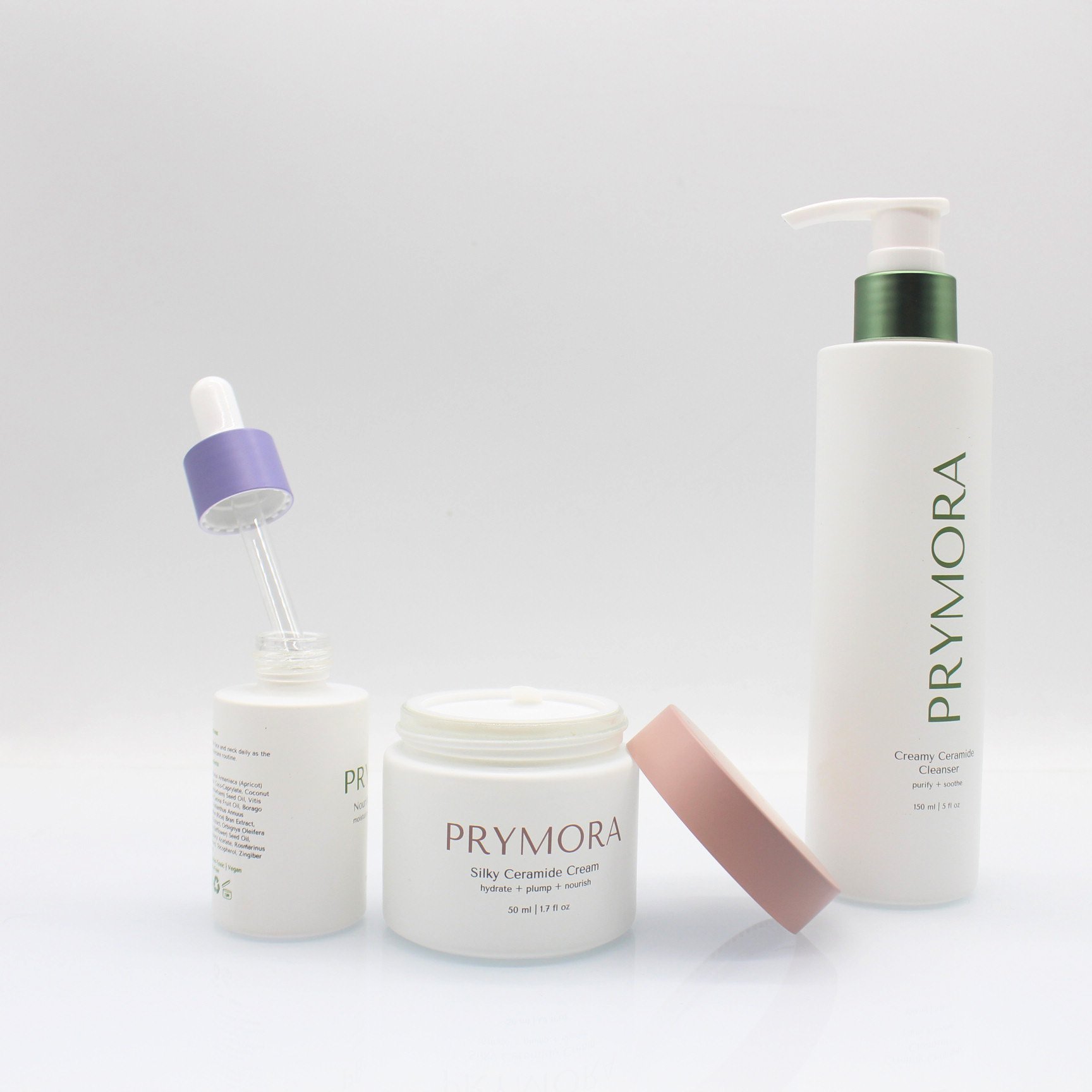 Skincare Packaging Set 1oz 2oz 30 50 100Ml Empty Frosted Cream Cosmetic Glass Jar Lotion Pump Serum Glass Bottle With Lid