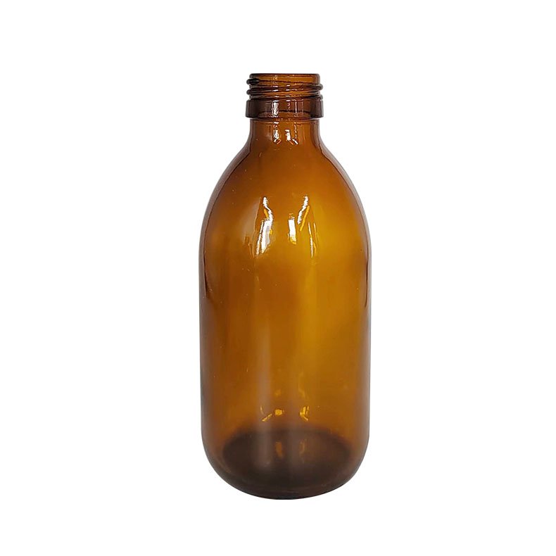 Cough Syrup 8 OZ Amber Round 60ml 150ml 250ml Medical Glass Bottle Oral Liquid Glass Syrup Bottle with Screw Cap