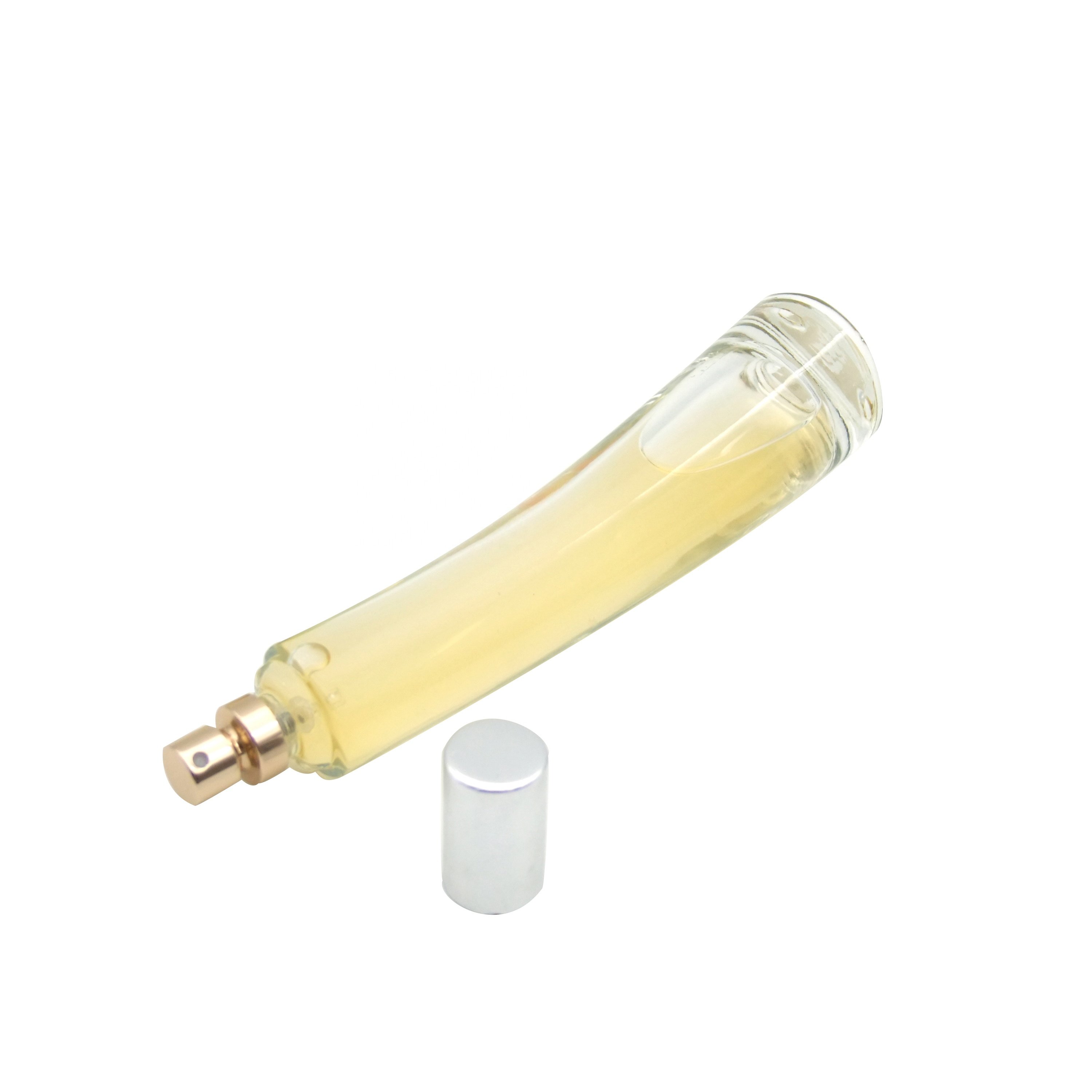perfume glass bottle spray press HAODEXIN perfume bottle with lid