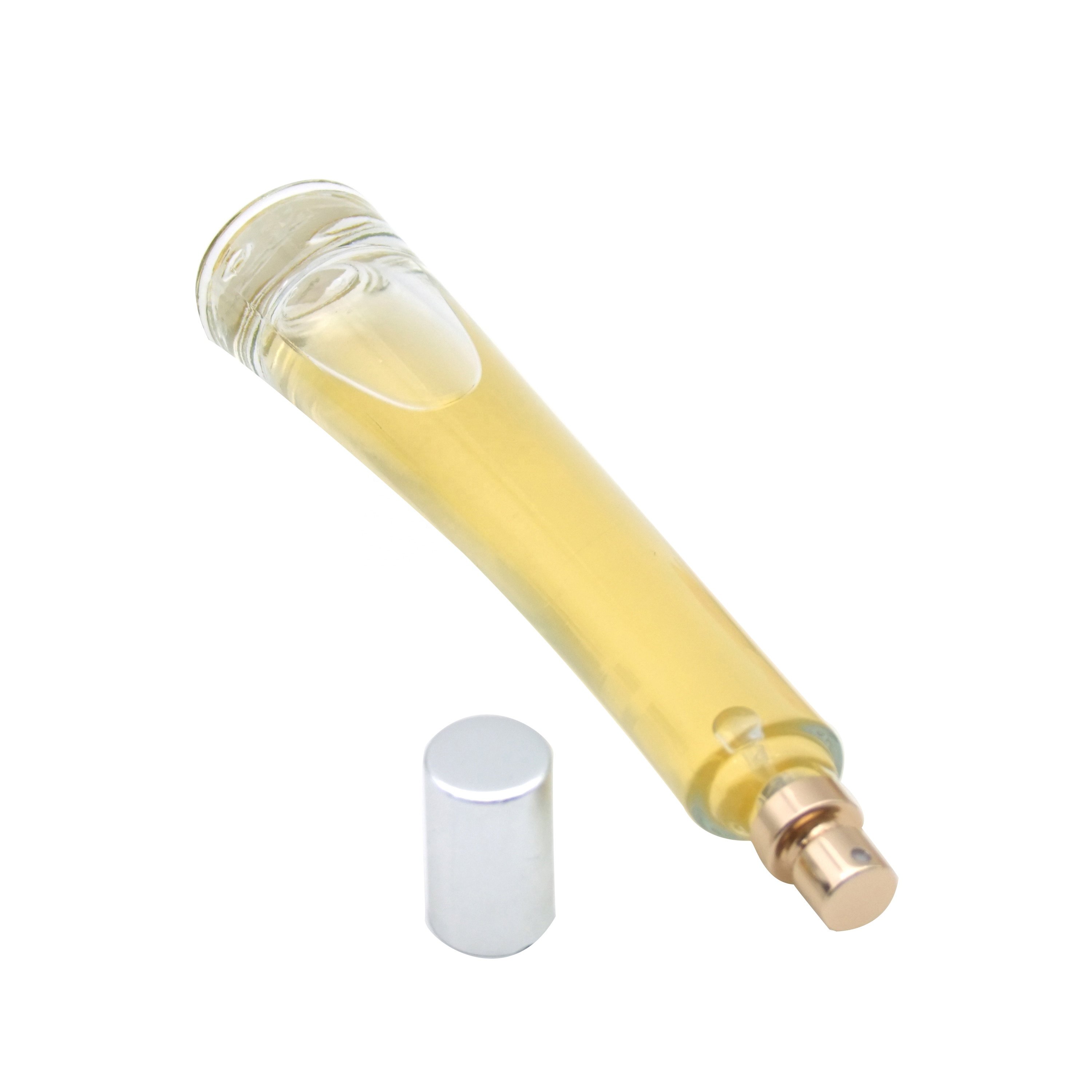 perfume glass bottle spray press HAODEXIN perfume bottle with lid