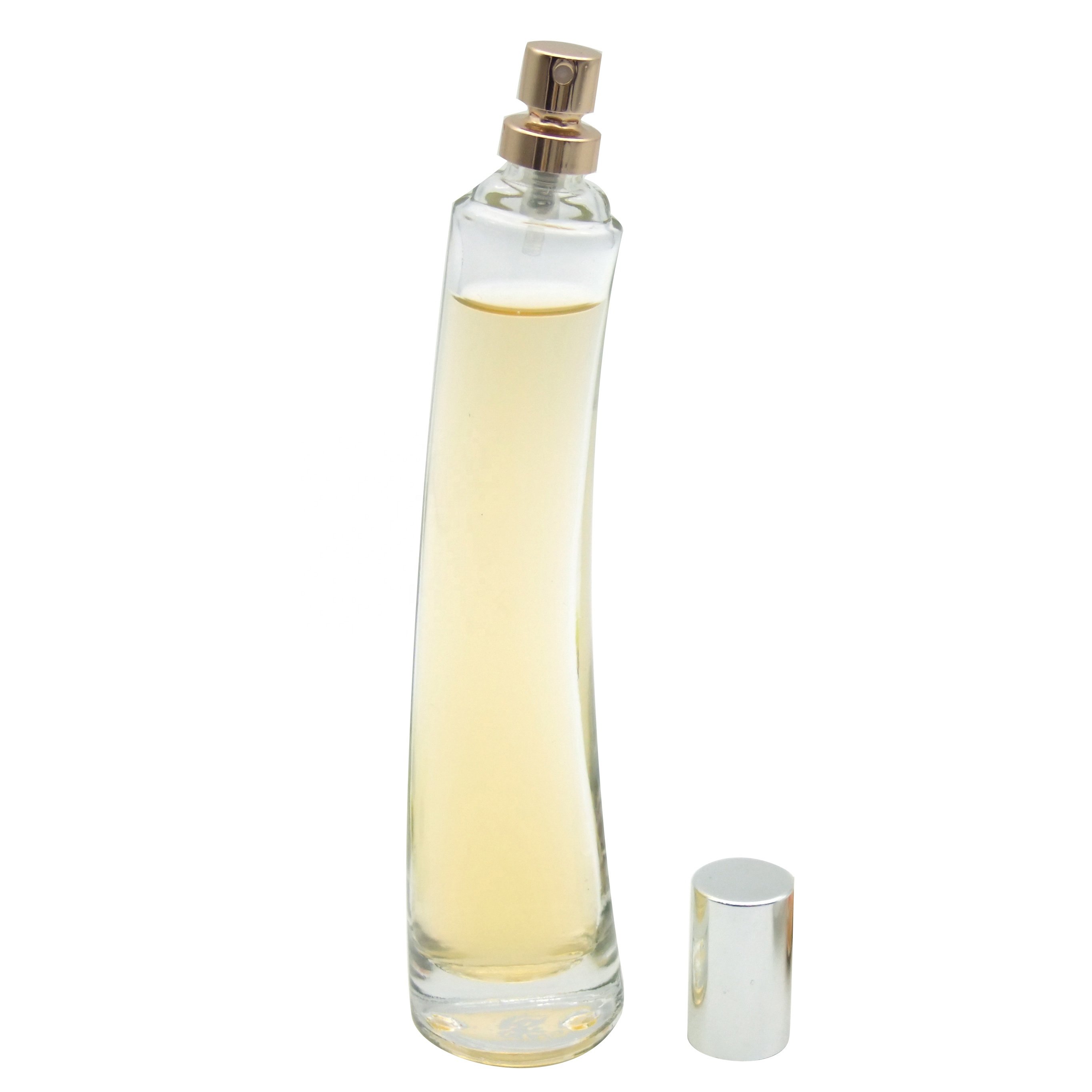 perfume glass bottle spray press HAODEXIN perfume bottle with lid