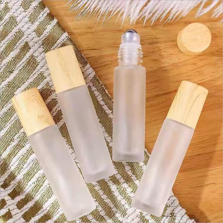 High quality frosted amber, roller ball perfume bottle, 3ml 5ml 10ml glass roller ball bottle, 3ml5ml10ml glass bottle