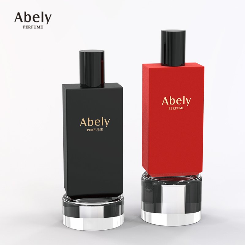 Abely Wholesale Women's New Designer Luxury Exotic Glass Acrylic Cap Perfume Bottle Factory